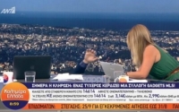 Ο Γιώργος Παπαδάκης έπεσε από την καρέκλα του στον "αέρα" (VIDEO)