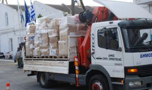 Σύρος: Έτοιμο το φορτηγό για το ταξίδι αλληλεγγύης στην Κεφαλονιά!
