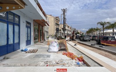 Επιτάχυνση του έργου ανάπλασης της παραλιακής Αργοστολίου