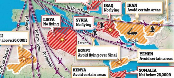 Αυτές είναι οι περιοχές όπου απαγορεύεται να πετούν τα αεροπλάνα