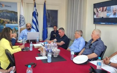 Π. Καππάτος: Σύσκεψη με τον Υφ. Κλιματικής Κρίσης &amp; Πολιτικής Προστασίας Χρήστο Τριαντόπουλο - Συνάντηση με την Τ.Ο της ΝΔ στην Ιθάκη   