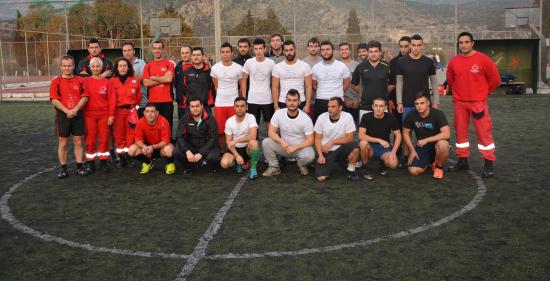 Γκολ αγάπης και αλληλεγγύης από την Πυροσβεστική Υπηρεσία για τα παιδιά των Ειδικών Σχολείων (εικόνες)