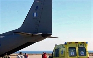 Αεροδιακομιδή 17χρονου τραυματία σε τροχαίο από την Κεφαλονιά στα Ιωάννινα