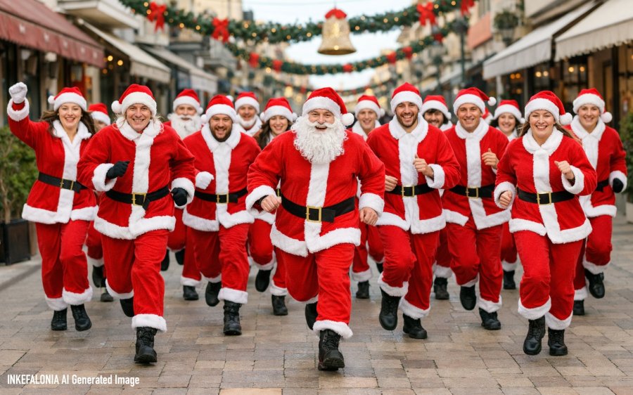 ΣΗΜΕΡΑ φοράμε σκούφο και τρέχουμε στο SantaRun του Δήμου Αργοστολίου!