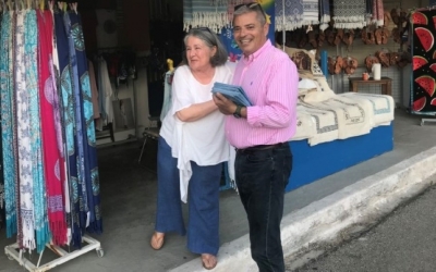 Επίσκεψη Παναγή Καππάτου στη Σάμη και στην Αγορά του Αργοστολίου (εικόνες)
