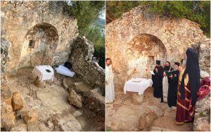Ο Ι.Ν. των Αγίων Αποστόλων μετά την ανασκαφή που πραγματοποιήθηκε από την Εφορεία Αρχαιοτήτων Κεφαλληνίας και Ιθάκης (30 Ιουνίου 2023) στην οποία αξίζουν συγχαρητήρια και ευχαριστίες