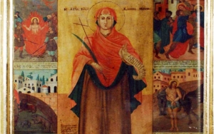 Η Αγία Θέκλα και η περίφημη εικόνα του αγιογράφου Γεωργίου Στελλακάτου Λοβέρδου