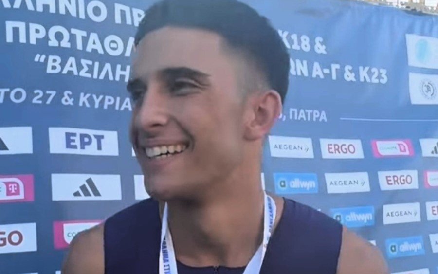 Θερμά συγχαρητήρια στον Γκέρσι Σουλεϊμάνι για τις διακρίσεις του στο Πανελλήνιο Πρωτάθλημα Στίβου Κ18 στην Πάτρα