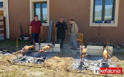 Βγήκαν οι σούβλες στα Ομαλά (εικόνες)