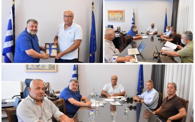 Eπίσκεψη του Γενικού Γραμματέα του ΥΠΕΣ στο Δημαρχείο Αργοστολίου (εικόνες)