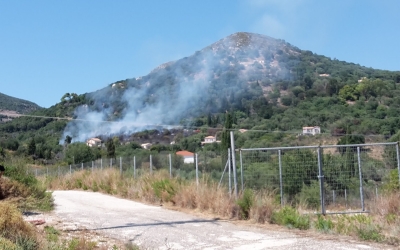 Φωτιά ανάμεσα σε Ρατζακλί - Σκάλα (video)