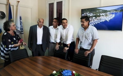 Με τον Πρωθυπουργό Αλέξη Τσίπρα συναντήθηκε στην Ιθάκη ο Αντιπεριφερειάρχης Τουρισμού Σπύρος Γαλιατσάτος