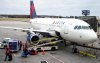 Αεροσκάφος της Delta στο Διεθνές Αεροδρόμιο Σεντ Πολ της Μινεάπολις