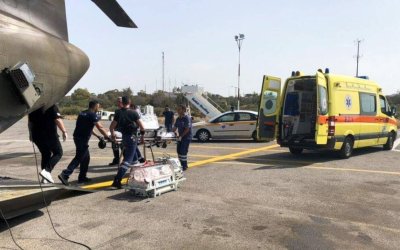 Επείγουσα αεροδιακομιδή από τη Ζάκυνθο στην Πάτρα για βαριά τραυματισμένο 15χρονο