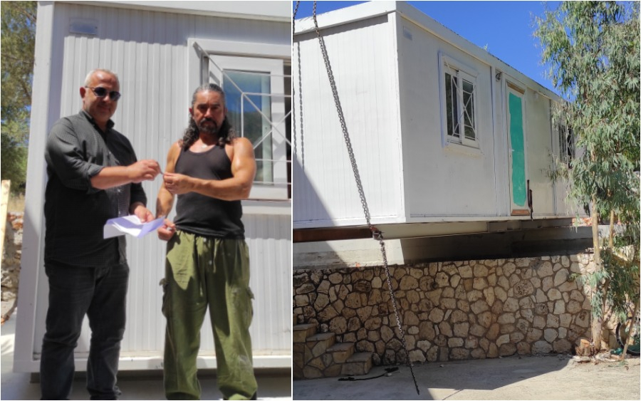 Δήμος Αργοστολίου: Παρέδωσαν δύο οικίσκους για την αποκατάσταση των πλημμυροπαθών στο Νύφι (εικόνες)