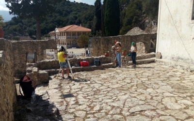 Πανεπιστήμιο Δυτικής Αττικής: Εκπαιδευτικές ασκήσεις από μηχανικούς- τοπογράφους στην Μονή της Άτρου