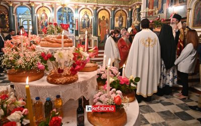 Πλήθος πιστών στον εσπερινό προς τιμήν του Αγίου Χριστοφόρου στα Φάρσα