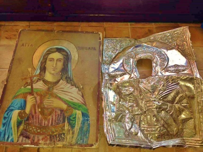 Έκτακτο: Βρέθηκε η θαυματουργή εικόνα της Αγίας Βαρβάρας ! (εικόνες)