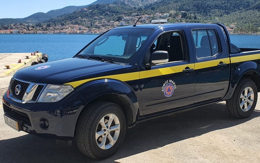Το νέο αυτοκίνητο της Υπηρεσίας Πολιτικής Προστασίας του Δήμου Ιθάκης (εικόνα)