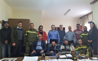 Ο νέος διοικητής της Πυροσβεστικής, Αναστάσιος Βασιλείου συναντήθηκε με τις Εθελοντικές Ομάδες