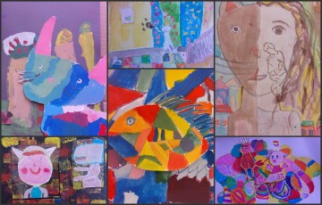 Εκθεση παιδικής τέχνης και εργαστήριο παιδικής ζωγραφικής απο το εργαστήρι τέχνης «αποτυπώματα» και τη Μαρίνα Στελλάτου