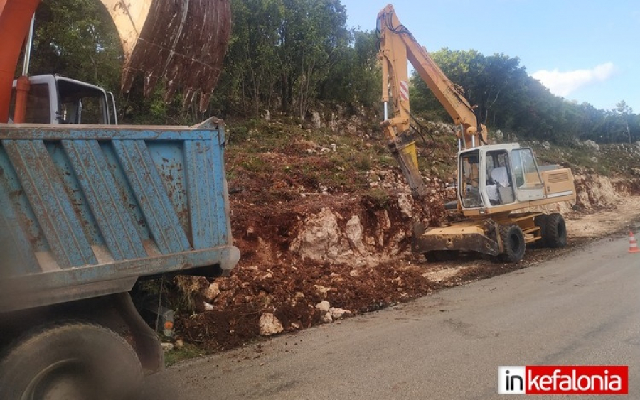 Ξεκίνησε και πάλι το έργο διαπλάτυνσης του δρόμου στο Αδράκι! (εικόνες)