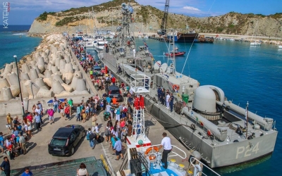 Εγκαινιάστηκε το λιμάνι της ακριτικής Ερείκουσας (εικόνες)