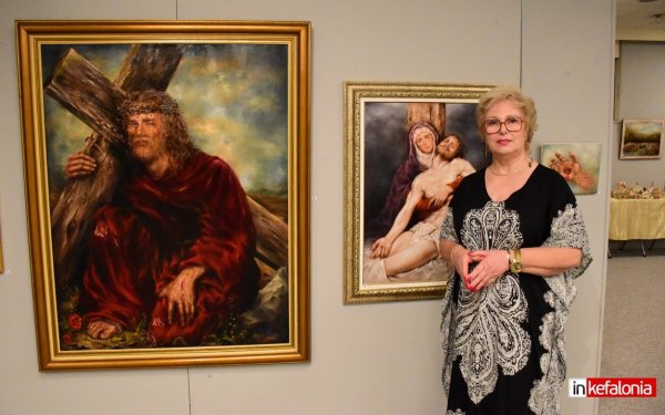''Εντυπωσιάζει'' η έκθεση ζωγραφικής της Νικολέτας Κοκκινοπούλου στο Αργοστόλι (video)