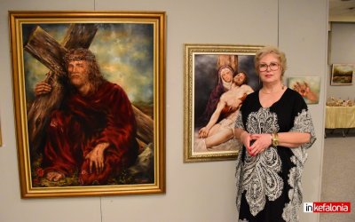''Εντυπωσιάζει'' η έκθεση ζωγραφικής της Νικολέτας Κοκκινοπούλου στο Αργοστόλι (video)