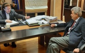 Ο Ν. Μαραβέγιας με την Υπουργό Πολιτισμού για τα ζητήματα της Κεφαλονιάς