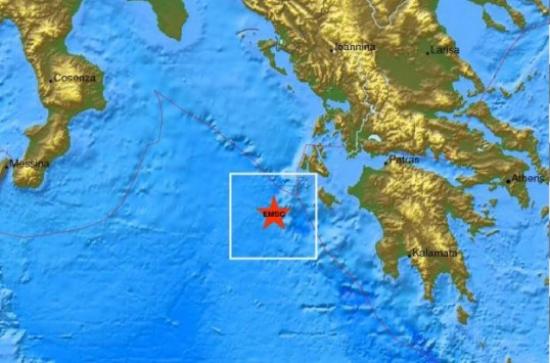 Σεισμός κοντά στην Κεφαλονιά και τη Ζάκυνθο