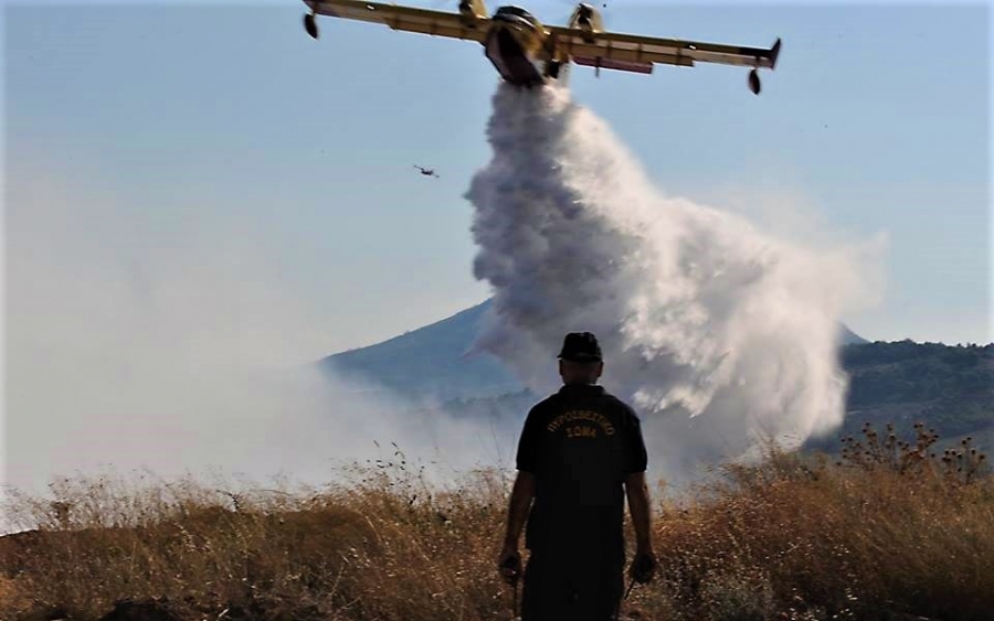 Υπό μερικό έλεγχο η πυρκαγιά στην Παλική (ανανεωμένο - εικόνες - video)