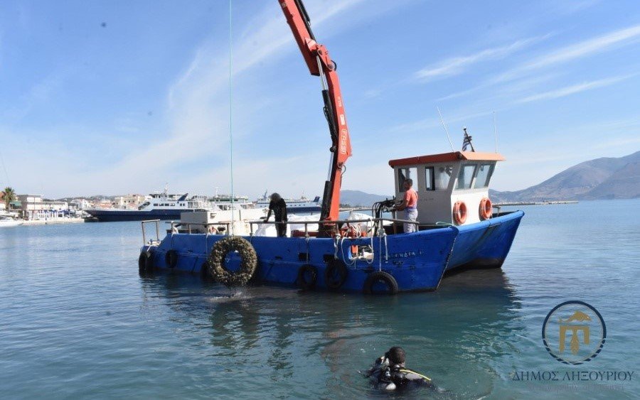 Ληξούρι: Καθαρισμός του λιμανιού από δύτες και παράκτιος καθαρισμό από το Πόρτο μέχρι το Λογγό (εικόνες)