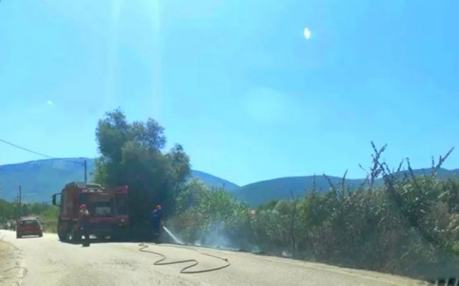 Μικρής έκτασης φωτιά πριν λίγη ώρα στη Σάμη