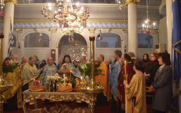 Ο Πανηγυρικός Εσπερινός στην Ευαγγελίστρια Παλαιόκτιστης Πεσσάδας