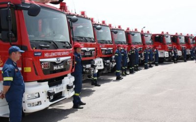 Πέντε νέα οχήματα ενισχύουν την Πυροσβεστική σε Κεφαλονιά και Ιθάκη