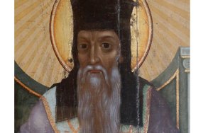 H εξαιρετική εικόνα του Αγίου Διονυσίου σε ναό της Παλικής