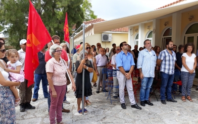 Εκδήλωση τιμής του ΚΚΕ για τους Δαυγάδες αγωνιστές (εικόνες)